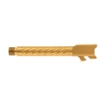 Picture of Ballistic Advantage Premium Series  9MM  5" Threaded Barrel  1/2x28  Spiral Fluting  For Glock 17 Gen 5  PVD Finish  Gold BAPSG175T3G