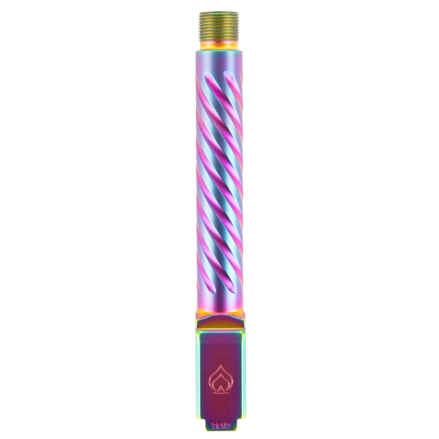 Picture of Ballistic Advantage Premium Series  9MM  5" Threaded Barrel  1/2x28  Spiral Fluting  For Glock 17 Gen 5  PVD Finish  Iridescent Rainbow BAPSG175T3W