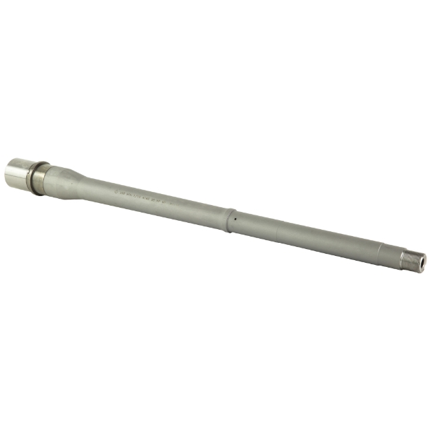 Picture of Ballistic Advantage Premium Series  Tactical Government Profile Barrel  Fits AR10  16" Threaded Barrel  5/8x24" Thread Pitch  1:10" Barrel Twist  Mid-Length Gas System  Bead Blasted Stainless Steel Finish  Silver BABL308003P