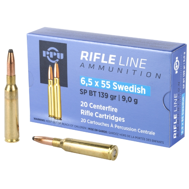 Picture of Prvi Partizan Rifle  6.5X55 Swedish  139 Grain  Soft Point  20 Round Box PP6SWS