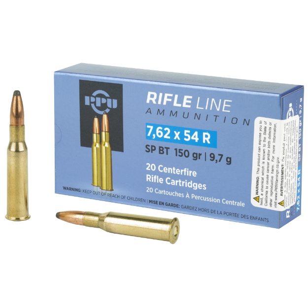 Picture of Prvi Partizan Rifle  7.62X54R  150 Grain  Soft Point  20 Round Box PP76254S