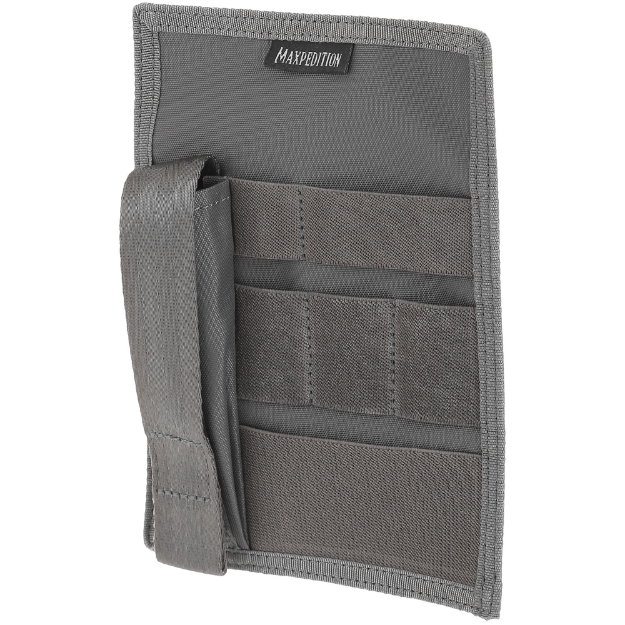 Picture of Maxpedition Entity Hook & Loop Admin Panel  Gray  Nylon  5"X7"X12.7" NTTPNAGRY