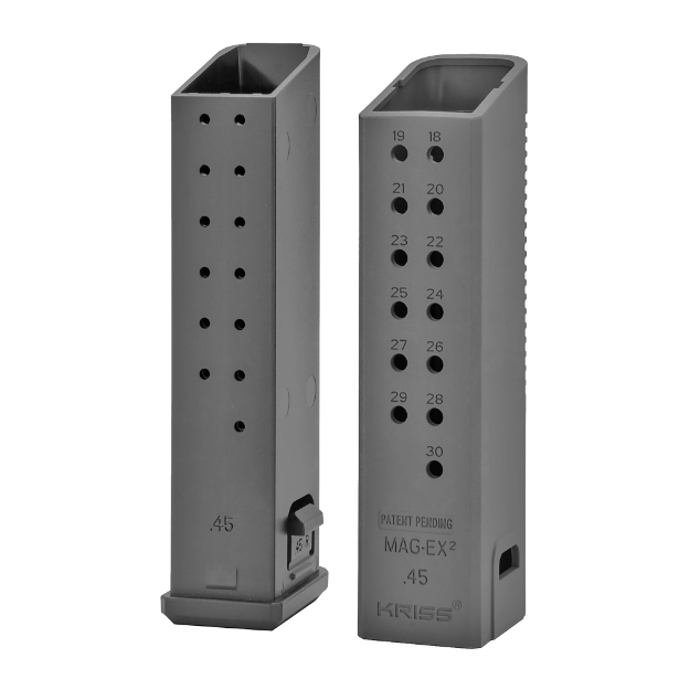 Picture of KRISS USA  Inc Magazine Extension  45 ACP  +17 Rounds  Black  Fits Kriss VECTOR  3 Pack KVA-MX2K45BL01