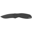 Picture of Kershaw Blur  3.4" Assisted Folding Knife  Drop Point  Plain Edge  14C28N/Stone Washed  Black Anodized Aluminum 6061-T6  Thumb Stud/Pocket Clip 1670BLK