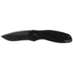 Picture of Kershaw Blur  3.4" Folding Knife/Assisted  Drop Point  Plain Edge  Anodized Aluminum Frame  BlackWash Finish  with Thumb Stud/Pocket Clip 1670BW