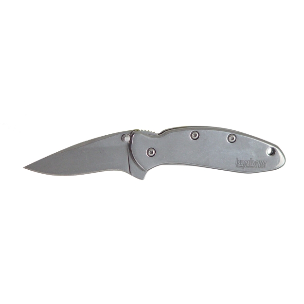 Picture of Kershaw Chive  1.938" Assisted Folding Knife  Clip Point  Plain Edge  420HC/Satin  Satin 410 Stainless  Thumb Stud/Pocket Clip 1600