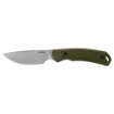 Picture of Kershaw Deschutes Skinner  Fixed Blade Knife  3.9" Drop Point Blade  Plain Edge  D2 Steel  Stonewash Finish  Silver  Olive Drab Green Handle  Includes Molded Sheath 1883