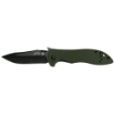 Picture of Kershaw Emerson CQC  3" Folding Knife  Drop Point  Plain Edge  G10 OD Green Frame  8CR13MOV/Black Oxide Coating  Wave/Dual Thumb Disc/Pocket Clip 6074OLBLK