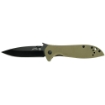 Picture of Kershaw Emerson CQC  3.25" Folding Knife  Spear Point  Plain Edge  G10 Coyote Brown Frame  8CR13MOV/ Black Oxide Finish  Wave/Dual Thumb Disc/Pocket Clip 6054BRNBLK