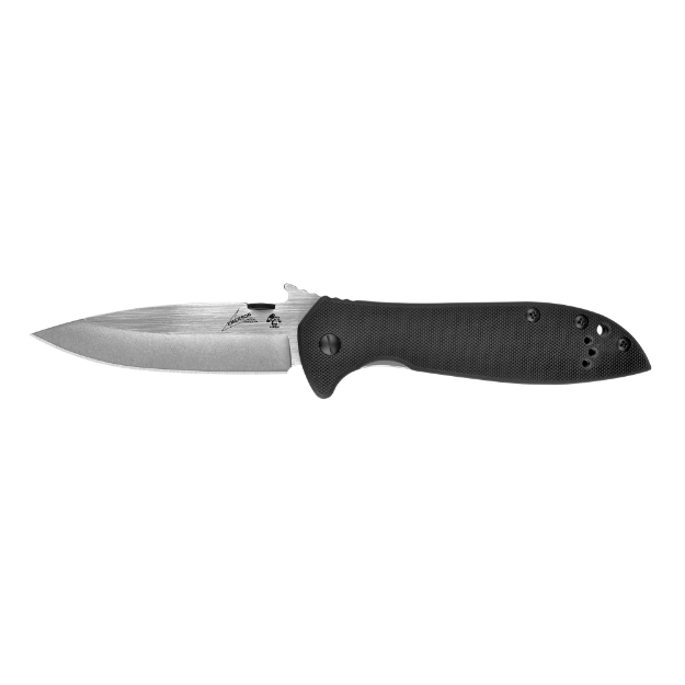 Picture of Kershaw Emerson CQC-4KXL  3.9" Folding Knife  Drop Point  Plain Edge  D2 Steel  G-10 Front and Bead Blasted Stainless Rear Handles 6055D2