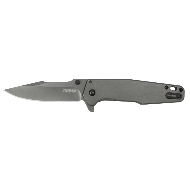 Picture of Kershaw FERRITE  Folding Knife/Assisted  8CR13MOV  Titanium  Plain  Drop Point  Flipper  FRAME Lock  Reversible Carry  3.3"  Steel  Titanium Carbo-Nitride  Box 1557TI