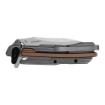 Picture of Kershaw Frontrunner  Folding Knife  Flipper Assisted Opening  Plain Edge  D2 Tool Steel  Stonewashed Finish  Stainless Steel Handle with G10 Inserts  2.9" Blade  7.2: Overall Length  Includes Deep Carry Pocket Clip 2039