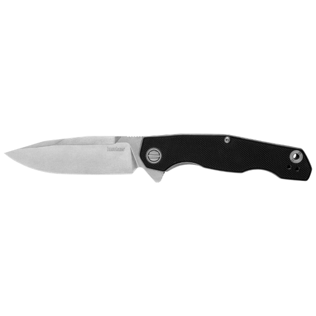 Picture of Kershaw Inception  Folding Knife  3.25" Blade  Clip Point  Stonewash Finish  D2 Steel  Black G10 Grips 2031