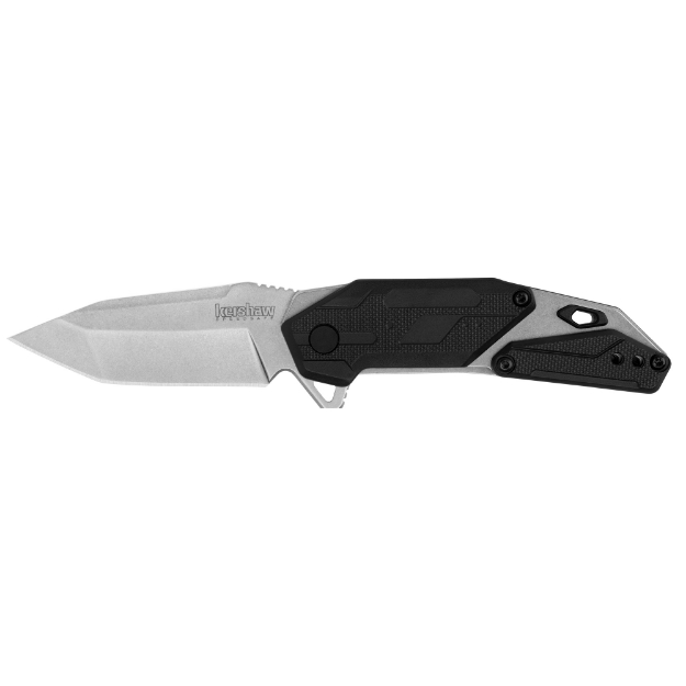 Picture of Kershaw Jetpack  Folding Knife/Assisted Open  2.75" Blade  Tanto Point  8Cr13MoV Steel  Stonewashed Finish  Black Grip 1401