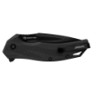 Picture of Kershaw Lateral  Folding Knife  Flipper Assisted Opening  Combo Edge  8Cr13Mov Steel  Black Oxide Finish  Glass Filled Nylon Handle  3.1" Blade  7.4" Overall Length  Includes Deep Carry Pocket Clip 1645BLKST