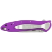 Picture of Kershaw Leek  3"  Assisted Folding Knife  Clip Point Thumb  Plain Edge  14C28N/Satin  Anodized Aluminum  Thumb Stud/Pocket Clip  Purple 1660PUR