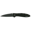 Picture of Kershaw Leek  3" Assisted Folding Knife  Clip Point  Plain Edge  14C28N/Satin  Black DLC 410 Stainless  Thumb Stud/Pocket Clip 1660CKT