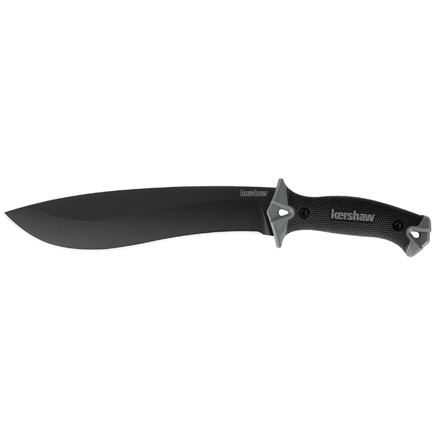 Picture of Kershaw Machete  10" Fixed Blade Knife  Plain Edge  Carbon/Powdercoat  Machete Sheath 1077