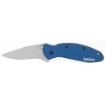 Picture of Kershaw Scallion  2.4"  Assisted Folding Knife  Clip Point  Plain Edge  420HC/Satin  Anodized Aluminum  Thumb Stud/Pocket Clip  Navy Blue 1620NB