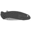 Picture of Kershaw Scallion  2.4" Assisted Folding Knife  Clip Point  Plain Edge  420HC/Satin  Black Nylon  Thumb Stud/Pocket Clip 1620