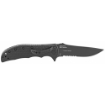 Picture of Kershaw Volt II  3.25" Folding Knife  Assisted  Drop Point  Combo Edge  8CR13MOV  Black Oxide Coating  Black Nylon  Thumb Stud  Flipper  Pocket Clip 3650CKTST
