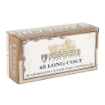 Picture of Fiocchi Ammunition Centerfire Pistol  45 Long Colt  250 Grain  Lead Round Nose Flat Point  50 Round Box 45LCCA