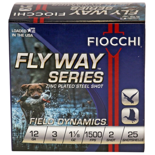 Picture of Fiocchi Ammunition Flyway Steel  12 Gauge  3"  #2  Steel Shot  Waterfowl  25 Round Box 123ST2