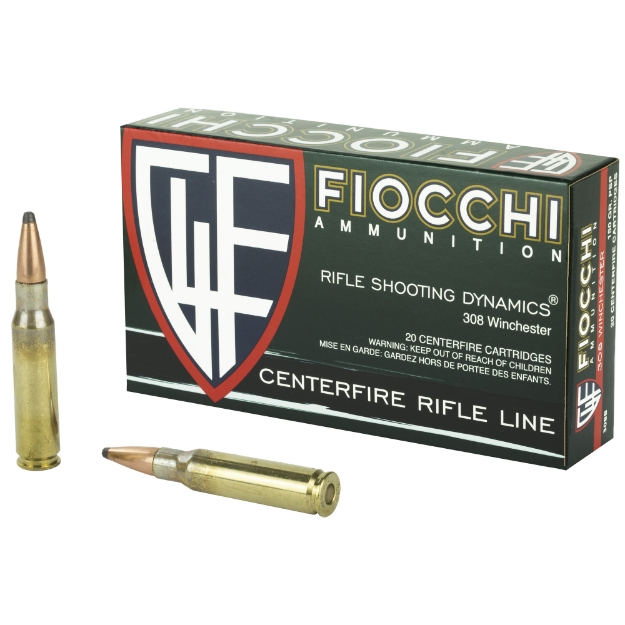 Picture of Fiocchi Ammunition Rifle  308WIN  150 Grain  Pointed Soft Point  20 Round Box 308B