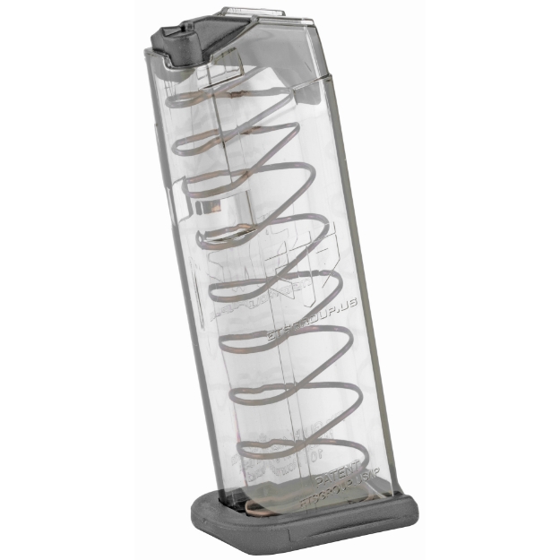 Picture of Elite Tactical Systems Group Elite Tactical Systems Group  Magazine  9MM  10 Rounds  Fits Glock 43X  All Generations  Polymer  Clear GLK-43X