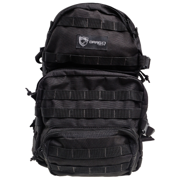 Picture of Drago Gear Assault Backpack  20"x15"x13"  Black 14-302BL
