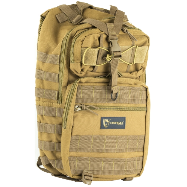 Picture of Drago Gear Atlus Sling Backpack  Backpack  Tan  600D Polyester  19"x11"x10" 14-308TN