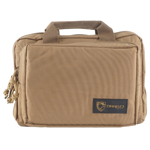 Picture of Drago Gear Double Pistol Case  5 Internal Magazine Holders  600D Polyester  Tan 12-315TN