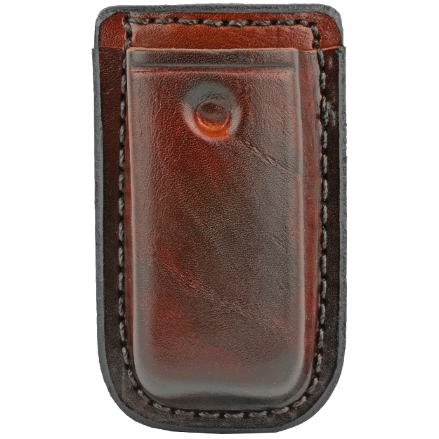 Picture of Don Hume Clip-On Magazine Pouch  Fits Double Stack Magazines  Brown Leather D739081