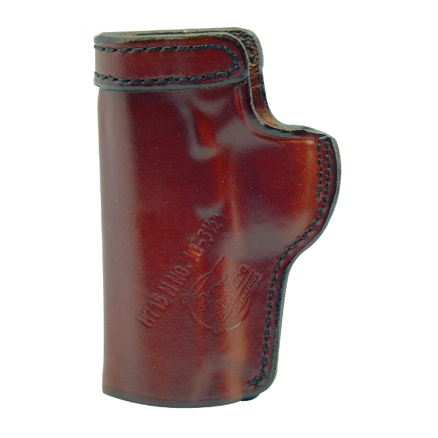 Picture of Don Hume H715M Clip-On Holster  Inside The Pant  Fits Colt Officer With 3.5" Barrel  Right Hand  Brown Leather J168022R