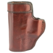 Picture of Don Hume H715M Clip-On Holster  Inside The Pant  Fits Glock 26  Right Hand  Brown Leather J168038R