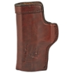 Picture of Don Hume H715-M Clip-On Holster  Inside The Pant  Fits Glock 48  Right Hand  Brown Leather J167110R