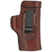 Picture of Don Hume H715-M Clip-On Holster  Inside The Pant  Fits Glock 48  Right Hand  Brown Leather J167110R