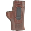 Picture of Don Hume H715-M Clip-On Holster  Inside the Pant  Fits S&W M&P Shield EZ 2.0 9MM  Right Hand  Brown Leather J168415R