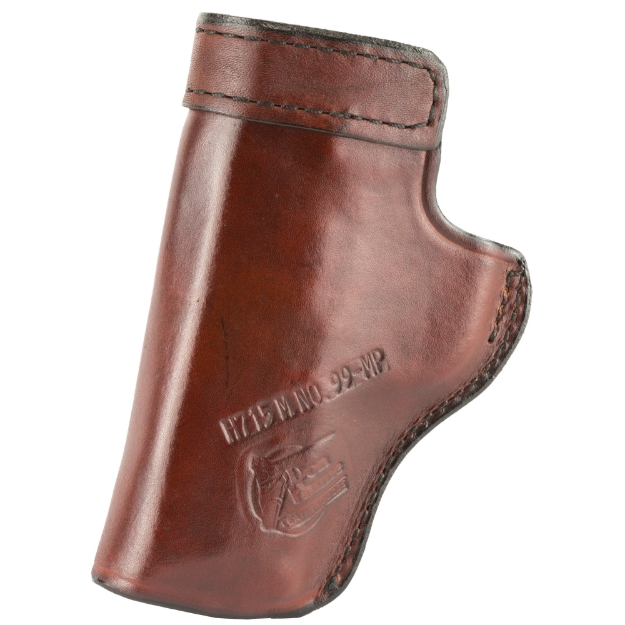 Picture of Don Hume H715M Clip-On Holster  Inside The Pant  Fits S&W M&P.40 Caliber  Right Hand  Brown Leather J168213R