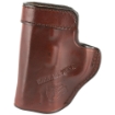 Picture of Don Hume H715-M Clip-On Holster  Inside the Pant  Fits S&WM&P Shield  Right Hand  Brown Leather J167205R