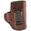 Picture of Don Hume H715-M Clip-On Holster  Inside the Pant  Fits S&WM&P Shield  Right Hand  Brown Leather J167205R