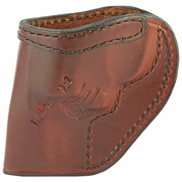 Picture of Don Hume H715M Clip-On Holster  Inside The Pant  Fits Taurus 85  SW J Frame  Right Hand  Brown Leather J168050R