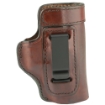 Picture of Don Hume H715M Clip-On Holster  Inside The Pant  Fits Walther P99  Right Hand  Brown Leather J168265R