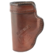 Picture of Don Hume H715M Clip-On Holster  Inside The Pant  Fits Walther PPK With 4" Barrel  Right Hand  Brown Leather J168005R