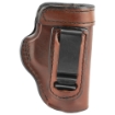 Picture of Don Hume H715M Clip-On Holster  Inside The Pant  Fits Walther PPK With 4" Barrel  Right Hand  Brown Leather J168005R