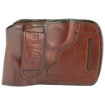 Picture of Don Hume JIT Slide Holster  Fits Medium Revolver  Right Hand  Brown Leather J968550R
