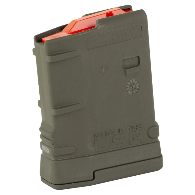 Picture of Amend2 Magazine  Mod 2  308 Winchester/762NATO  10 Rounds  Fits AR10/SR25 Pattern Rifles  Polymer Construction  Olive Drab Green 762MOD2ODG10