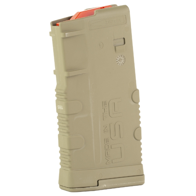 Picture of Amend2 Magazine  Mod 2  308 Winchester/762NATO  20 Rounds  Fits AR10/SR25 Pattern Rifles  Polymer Construction  Flat Dark Earth 762MOD2FDE20