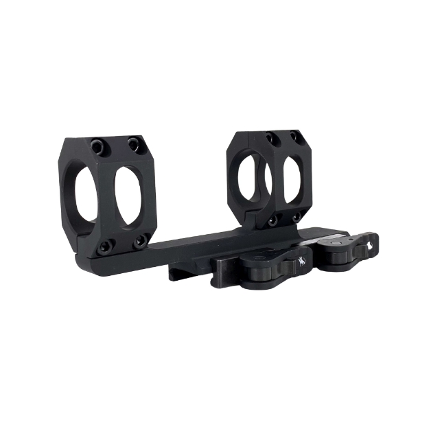 Picture of American Defense Mfg. AD-Recon Scope Mount  Dual Quick Detach   Vertical Spit Rings  2" Offset  34MM  Standard Height  TAC Aluminum Levers  Black AD-RECON-34-TAC
