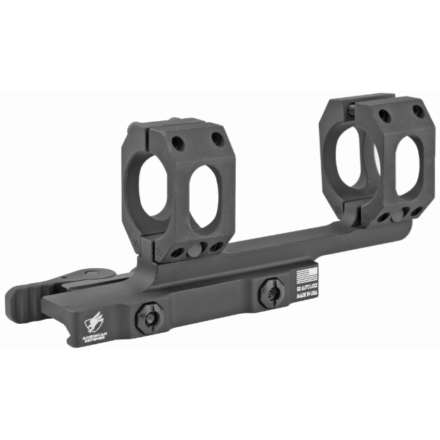 Picture of American Defense Mfg. AD-RECON Scope Mount  Dual Quick Detach  Vertical Spit Rings  2" Offset  1"  Standard Height  Black AD-RECON-1-STD